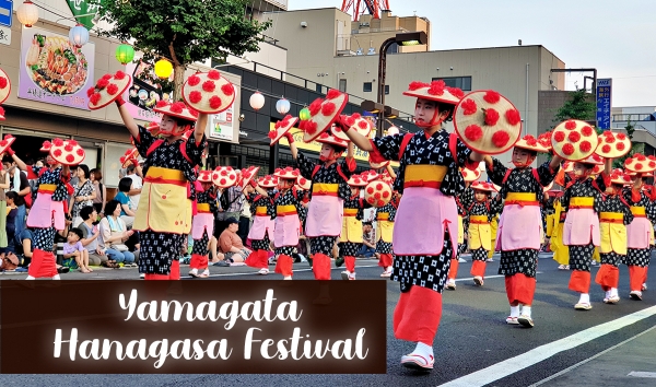 Dancing with flower hats: Yamagata Hanagasa Festival